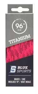 Waxed Ice Roller Hockey Skate Boot Laces Blue Sports Titanium Laces - Picture 1 of 12