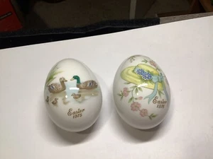 Noritake Fifth Edition And Sixth Edition Bone China Easter Eggs Japan  - Picture 1 of 5
