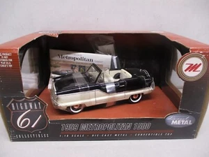 1/18 ( IB 69 ) 1959 Nash Metropolitan Cabrio, schwarz-weiß, im - Bild 1 von 2