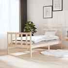 Bed Frame Solid Wood Pine 75x190 cm 2FT6 Small Single