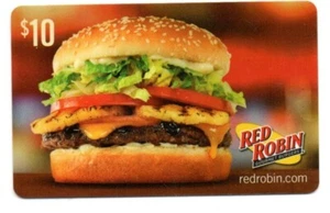 Red Robin Gourmet Burgers Cheeseburger Gift Card No $ Value Collectible - Picture 1 of 1
