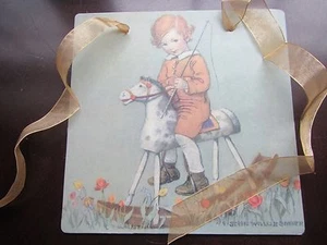 DE COLECCIÓN JESSIE WILLCOX SMITH (1863-1935) IMPRESIÓN NIÑO en Mecedor 8 1/2" - Imagen 1 de 2