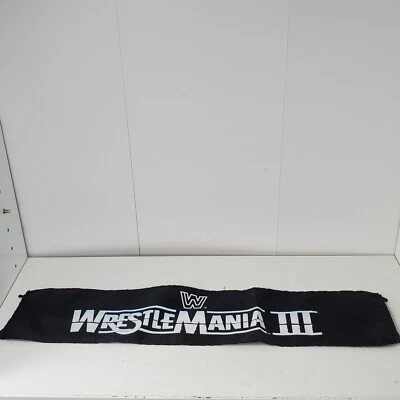 2001 WWF Jakks Pacific Anillo Falda Solo Wrestle Mania 3 Banner Accesorio Parte De Colección Foto 1 de 4