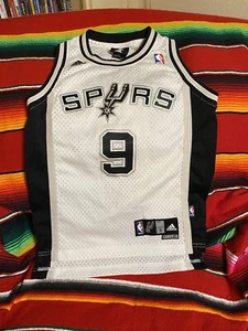 NBA Basketball San Antonio Spurs Tony Parker 9 Jersey Adidas Size Small(8) white - Picture 1 of 9