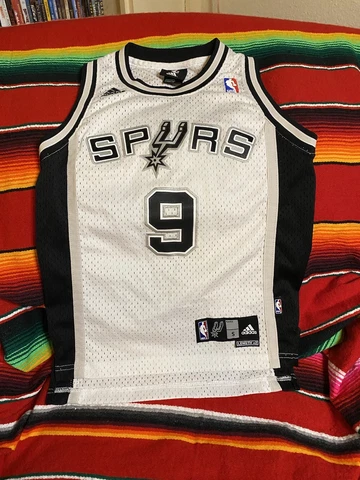 NBA Basketball San Antonio Spurs Tony Parker 9 Jersey Adidas Size Small white Cover
