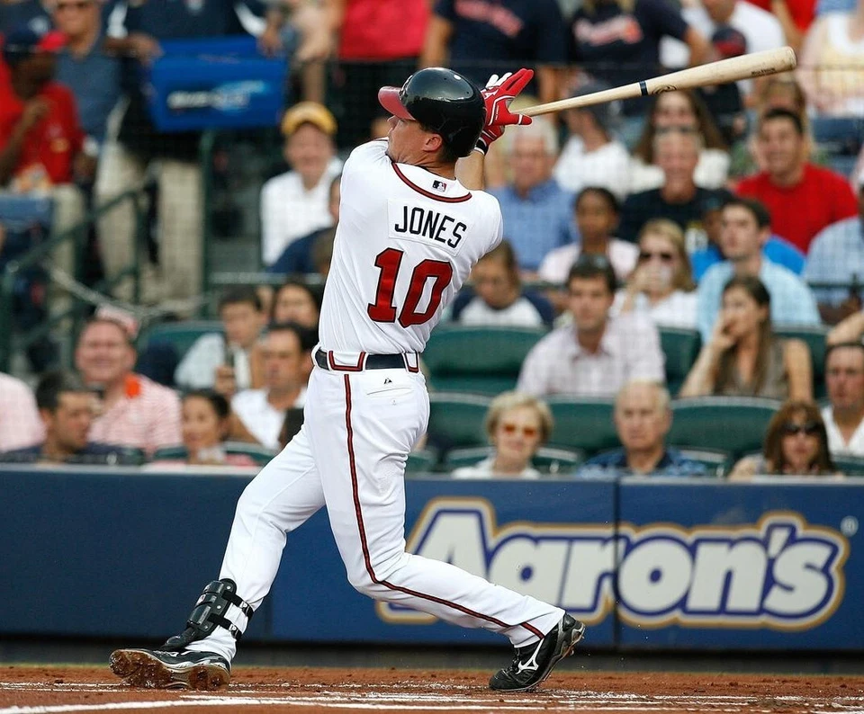 Foto brillante 8x10 de los Atlanta Braves Chipper Jones MLB impresión de béisbol #4 Foto 1 de 1