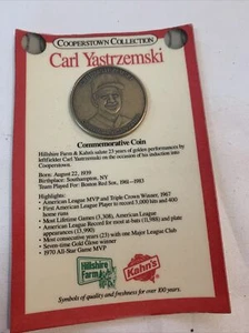 CARL YASTRZEMSKI COOPERSTOWN GEDENKMÜNZE BOSTON RED SOX HOF - Bild 1 von 3