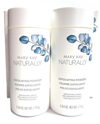 MARY KAY NATURALLY EXFOLIATING POWDER~LOT OF 2~100% NATURAL ORIGIN~NIB! - Image 1 of 3