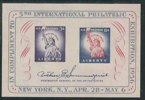 Scott #1075....3 & 8 Cent...Statue of Liberty...3 Souvenir Sheets - Picture 1 of 1