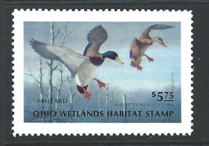 Bigjake: #OH-2, 5,75 $ Mallards, 1983 Ohio Duck Stamp - Bild 1 von 2