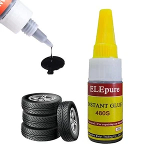 Black Tire Repair Glue Rubber Strong Adhesive Bonding for Sidewall Puncture - Picture 1 of 8