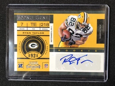 2011 Playoff Contenders #174 Ryan Taylor RC Auto - Image 1 of 2
