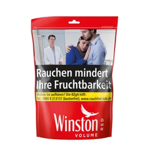 Winston Red XL Zigaretten Stopftabak Volumentabak 3 Tüten je 100g=300g - Bild 1 von 1