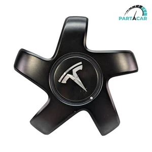 2017 2018-2022 2023 Tesla Model 3 Black Wheel Center Cap 19" 20" OEM SCRATCHED - Picture 1 of 17