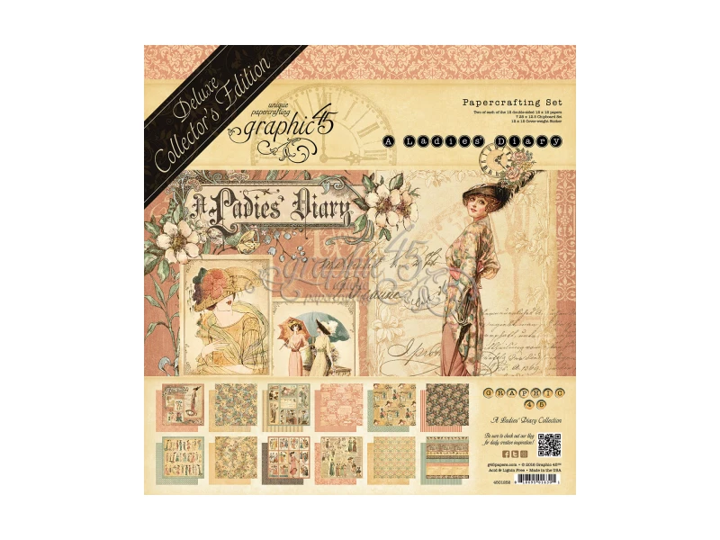 Graphic 45 a Ladies Diary 12x12 Deluxe Collector's Edition