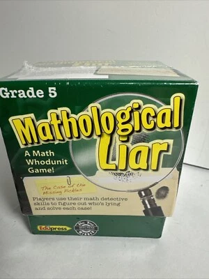 NEW Mathological Liar: A Math Whodunit Game by Edupress, Grade 5 - Image 1 of 4