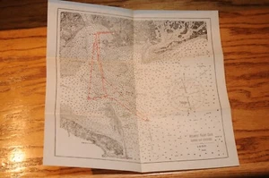 1898 Atlantic Yacht Club New York Harbor Nautical Chart Map Lower Bay Courses .. - Picture 1 of 12