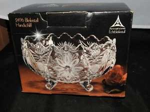 Anna hutte 24% Lead Crystal Bleikristall Handschliff Footed Fruit Bowl with Box - Picture 1 of 12