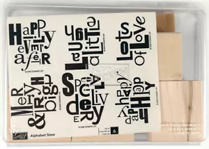 Stampin' Up! Stufato Alfabeto Ridere Amore Messaggi felici e luminosi Q591 - Foto 1 di 2