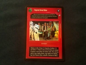 Star Wars CCG Tournament Foil Imperial Arrest Order - Picture 1 of 1