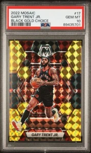2022-23 Panini Mosaic #17 Gary Trent Jr. Choice Black Gold 1/8 PSA 10 - Bild 1 von 3