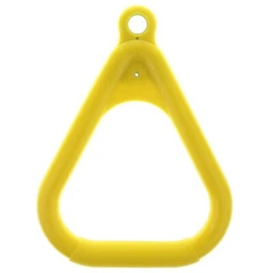 Indoor Outdoor Kids Trapeze Bar Swing Triangular Rings Replacement Yellow - Picture 1 of 9
