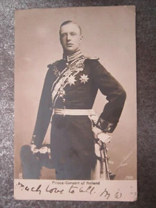 Price Consort Of Holland 7088 Royalty Postcard - Picture 1 of 2