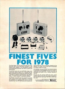 Kraft KPT-5C RC Transmitter Print Ad Ephemera Wall Art Decor KP-5CS - Picture 1 of 1