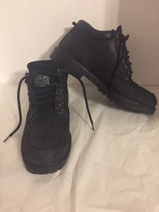 BOTAS ALP de Golden Fox Cuero Genuino Parte Superior Para Hombre EE. UU. Talla 8M Puntera Moc Botas Bajo - Imagen 1 de 12