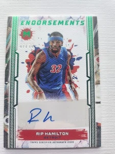 2023-24 Topps Motif Rip Hamilton Endorsements Auto /10 DETROIT PISTONS - Picture 1 of 2