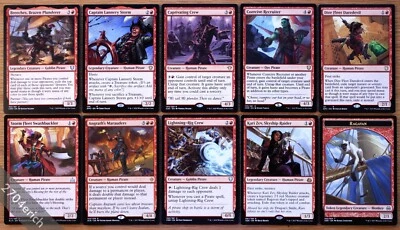 Set of 10 Red Pirate Creatures *NM* Magic the Gathering MTG Ixalan EDH Commander - Image 1 of 3