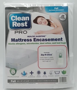 Clean Rest Pro Full Matress Encasement Waterproof Breathable New - Picture 1 of 7