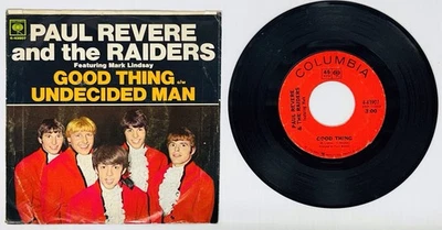 1966 Paul Revere and the Raiders "GOOD THINK - UNDEDIDED MAN" 45 Record & Sleeve - Image 1 of 2