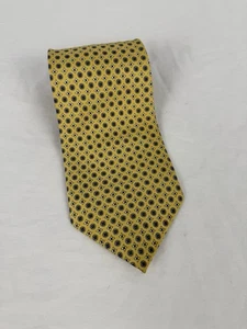 FRATELLO Tie. Gold With Black Design - Picture 1 of 3