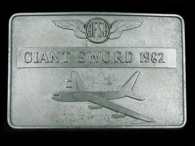 SF09113 VINTAGE AÑOS 70 **ASOCIACIÓN DE SARGENTOS DE LA FUERZA AÉREA** HEBILLA DE CINTURÓN MILITAR Foto 1 de 2