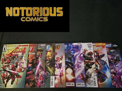 X-Force 1-10 Complete Comic Lot Run Set Thorne Marvel Collection - Image 1 of 2