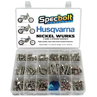 Husqvarna Dressup Bolt Kit (Nickel Wurks) FC FE TC TE 65 85 150 250 300 350 450 - Image 1 of 4