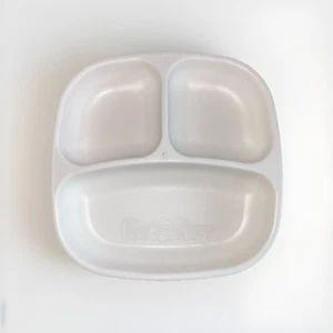 Rec Play Kids Dinner Plate White 4 Pack Children Food Gift Accessory Kitchen - Picture 1 of 2