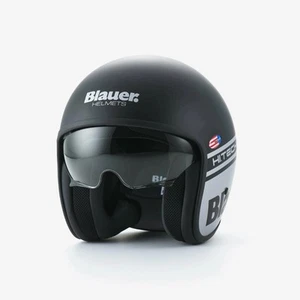 Motorradhelm Jet Blauer PILOT 06 HT Fiber schwarz matt ECE2206 - Bild 1 von 5