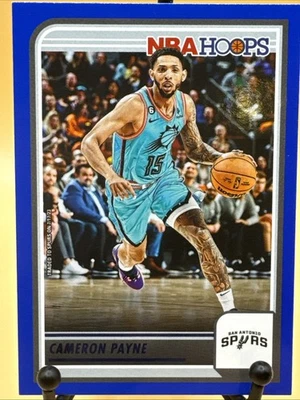 Aros de la NBA 2023-24 Panini azul Cameron Payne #157 San Antonio Spurs Foto 1 de 4