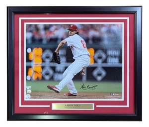 Aaron Nola Signed Framed 16x20 Philadelphia Phillies Photo Fanatics - Picture 1 of 4