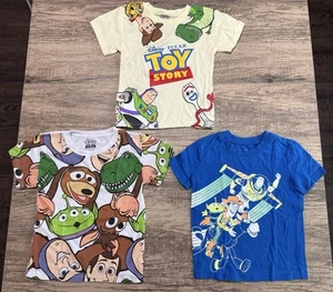Boys Lot Shirts Toy Story 4t Cute Buzz Woody Dino - Picture 1 of 5