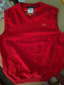 Pullunder Herren Rot Größe XXL V-Ausschnitt 100% Baumwolle - Bild 1 von 6