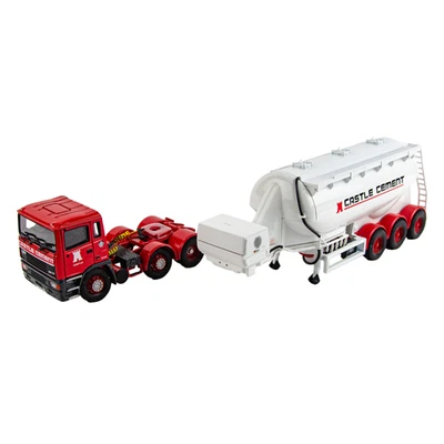 Corgi 74903 ERF EC Powder Tanker Castle Cement Red 1:50 Diecast Model Truck - Image 1 of 4