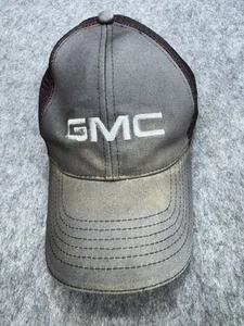 GMC Hat Men's Adjustable Gray Black Mesh Truckers Cap One Size - Picture 1 of 7