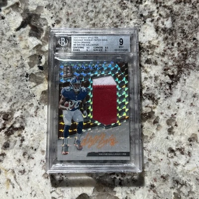 🔥💎2017 Panini Spectra - Radiant Rookie Patch Signatures Wayne Gallman 2/5💎💎  - Image 1 of 3