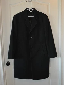 London Fog Signature Coat Men's Wool Blend Lined Overcoat Size 42S Gray - Picture 1 of 7