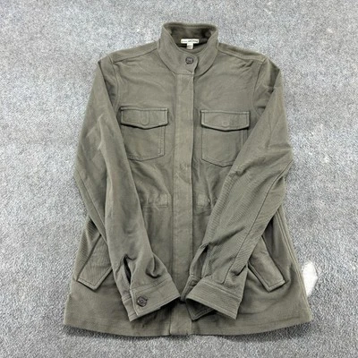 Куртка женская James Perse 1 зеленая универсальная полевая военная армейская хлопковая саржа США - Изображение 1 из 4
