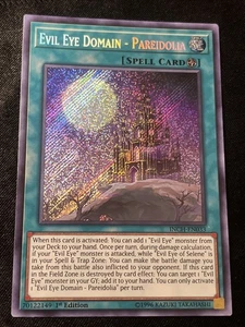 Yugioh Evil Eye Domain - Pareidolia INCH-DE033 Secret Rare 1. Auflage LP - Bild 1 von 2