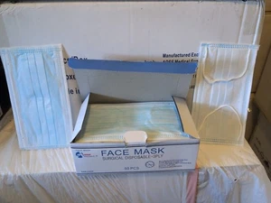 50 3 Ply Ear loop Face Mask Surgical Disposable Masks - Picture 1 of 4